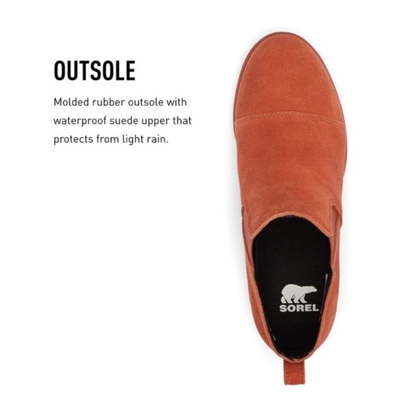 Sorel Evie suede wedge pullon bootie NEW NWT - Picture 9 of 10